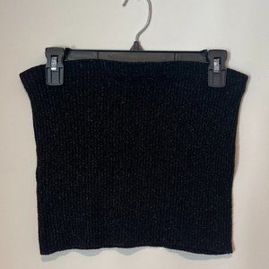 Vintage Parid Blues Black/Metallic Tube Top